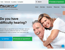 Tablet Screenshot of hearingaiddoctors.com